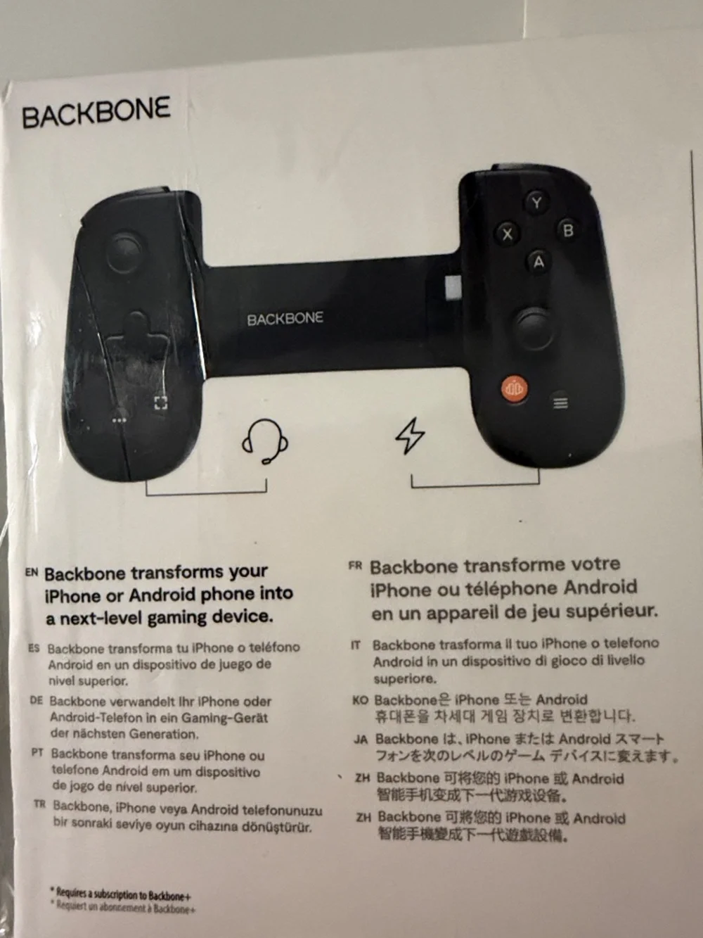 Backbone one mobile gaming controller for iphone